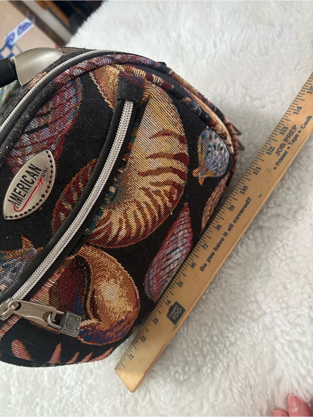 Black Floral Travel Toiletry Bag